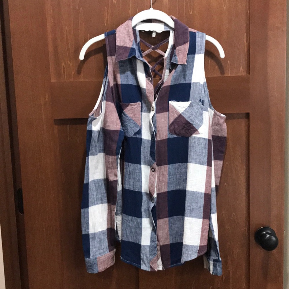Plaid button down